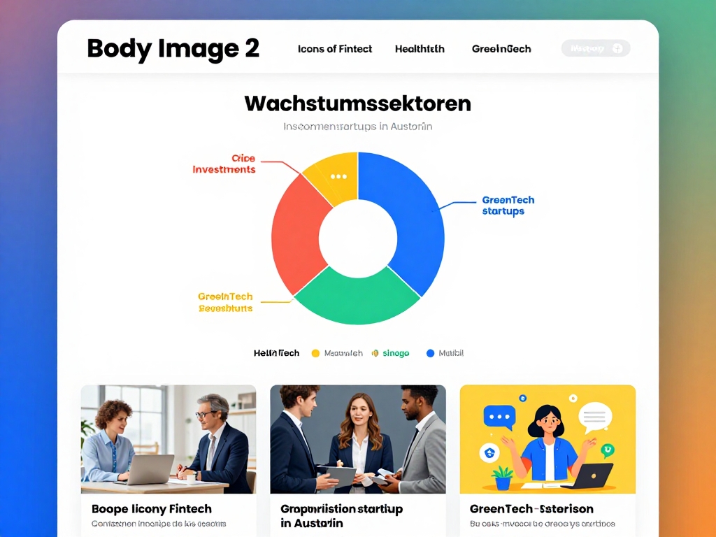 Startup Investitionen Österreich: Fintech HealthTech GreenTech Sektoren