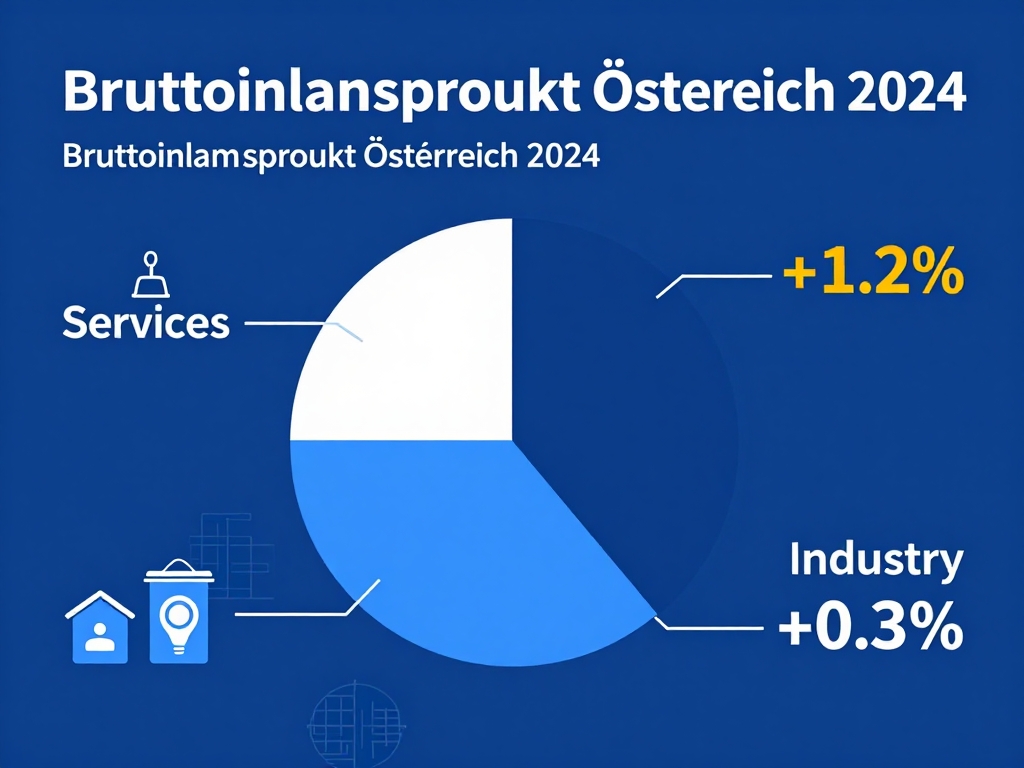 Bruttoinlandsprodukt Österreich Statistik 2024: Branchenvergleich Diagramm